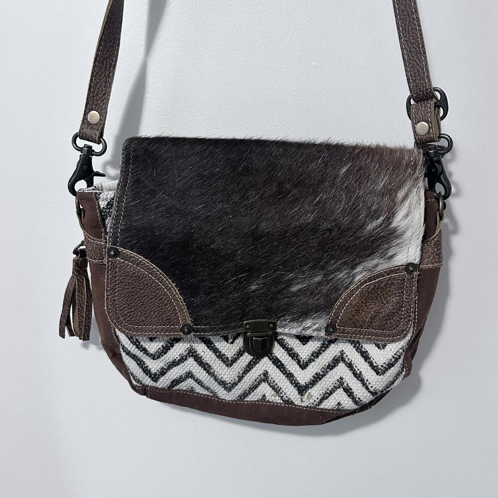 Myra Crossbody‎ Genuine Leather and cowhide